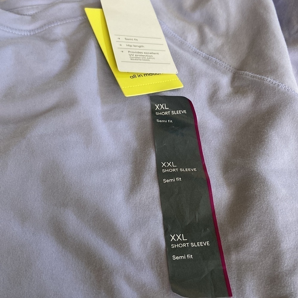 All in motion essential short sleeve T-shirt lilac purple nwt - Picture 3 of 5